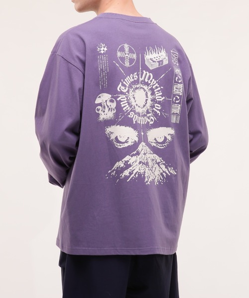 MANASTASH（マナスタッシュ）の「MANASTASH/マナスタッシュ/CiTee MYRIAD（Tシャツ/カットソー・メンズ・パープル/ホワイト/ブラック・MEDIUM/LARGE/X-LARGE/XX-LARGE）」の3枚目の写真