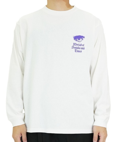 MANASTASH（マナスタッシュ）の「MANASTASH/マナスタッシュ/CiTee MYRIAD（Tシャツ/カットソー・メンズ・パープル/ホワイト/ブラック・MEDIUM/LARGE/X-LARGE/XX-LARGE）」の17枚目の写真