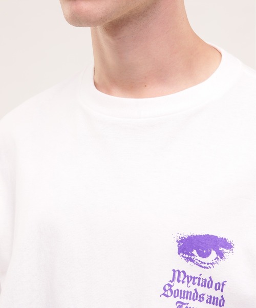 MANASTASH（マナスタッシュ）の「MANASTASH/マナスタッシュ/CiTee MYRIAD（Tシャツ/カットソー・メンズ・パープル/ホワイト/ブラック・MEDIUM/LARGE/X-LARGE/XX-LARGE）」の10枚目の写真