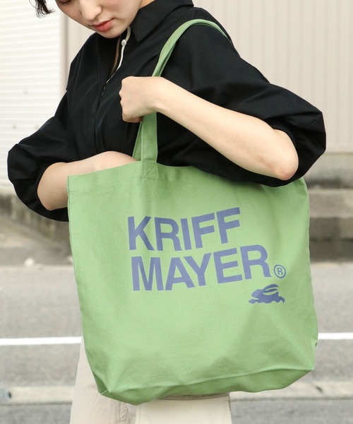 KRIFF MAYER Kid's Collection(クリフメイヤーキッズコレクション)の「クリフトートバッグ(トートバッグ・キッズ・オフホワイト/ブルー/その他12/オリーブ/チャコール/バーガンディー/オレンジ/グリーン/ダークグレー/ネイビー/ブラウン・FREE)」の6枚目の写真