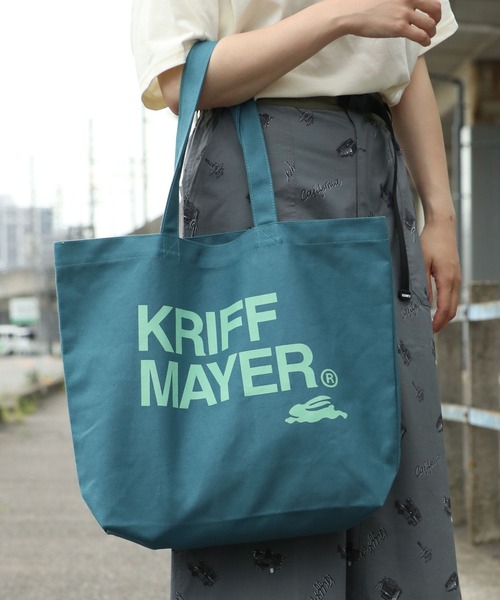 KRIFF MAYER Kid's Collection(クリフメイヤーキッズコレクション)の「クリフトートバッグ(トートバッグ・キッズ・オフホワイト/ブルー/その他12/オリーブ/チャコール/バーガンディー/オレンジ/グリーン/ダークグレー/ネイビー/ブラウン・FREE)」の1枚目の写真