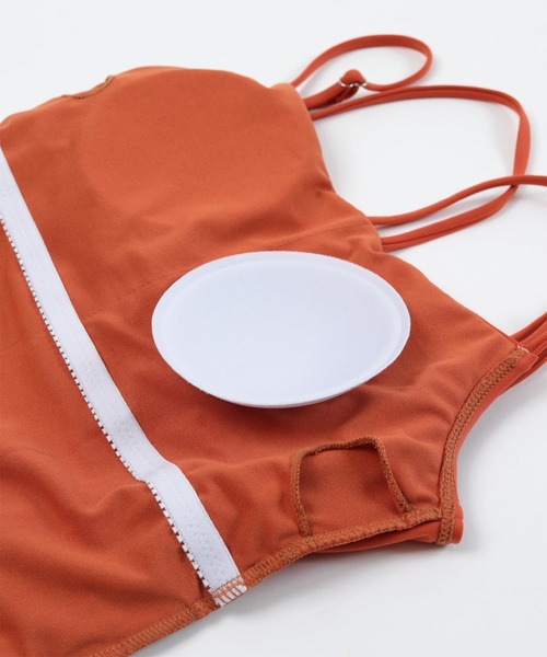 フロントVデザインギャザーワンピース/水着（水着）｜SEA DRESS