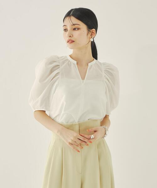 ＜EMMELREFINES＞EMカールマイヤーパフスリーブブラウス