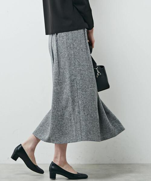 MELROSE claire（メルローズ クレール）の「【ツィードタックスリットスカート】（スカート・レディース・ブラック/オフホワイト/ネイビー・FREE）」の17枚目の写真