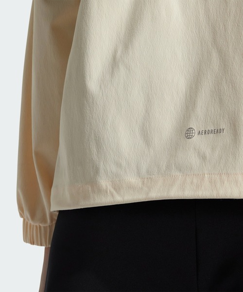 adidas（アディダス）の「ルーズフィット デニムルッククロス ジャケット / アディダス adidas（マウンテンパーカー・レディース・ブルー/ブラック/ホワイト・SMALL/MEDIUM/LARGE/X-LARGE/XX-LARGE）」の15枚目の写真