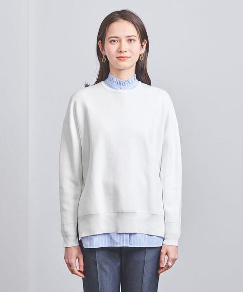 UNITED ARROWS アンゴラホワイト クルーネック セーター BEAUTY&YOUTH UNITED ARROWS（ビューティーアンドユース