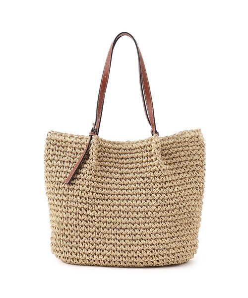 UNTITLED（アンタイトル）の「◆ペーパーメッシュトートバッグ（トートバッグ・レディース・ブラウン系/ライトグレー/ベージュ系その他2/ベージュ系その他7・99）」の4枚目の写真