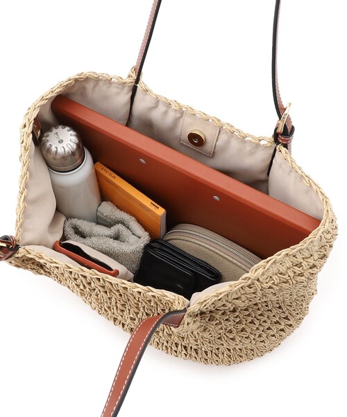 UNTITLED（アンタイトル）の「◆ペーパーメッシュトートバッグ（トートバッグ・レディース・ブラウン系/ライトグレー/ベージュ系その他2/ベージュ系その他7・99）」の13枚目の写真