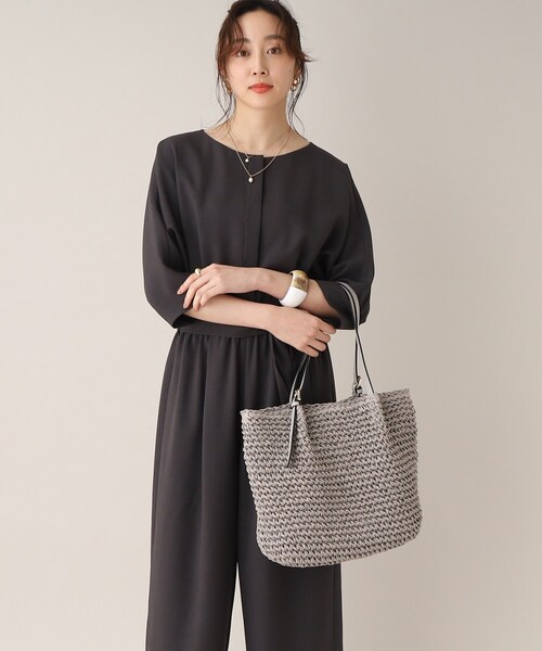 UNTITLED（アンタイトル）の「◆ペーパーメッシュトートバッグ（トートバッグ・レディース・ブラウン系/ライトグレー/ベージュ系その他2/ベージュ系その他7・99）」の16枚目の写真