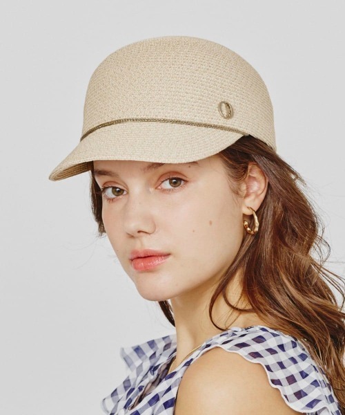 Chapeau d' O（シャポードオー）の「Chapeau d' O  Silk Braid Cap N / シャポードオー（キャップ・レディース・ホワイト/ブラック/ライトベージュ・M/57.5cm）」の3枚目の写真