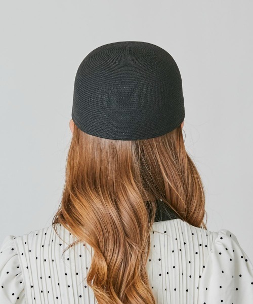 Chapeau d' O（シャポードオー）の「Chapeau d' O  Silk Braid Cap N / シャポードオー（キャップ・レディース・ホワイト/ブラック/ライトベージュ・M/57.5cm）」の19枚目の写真