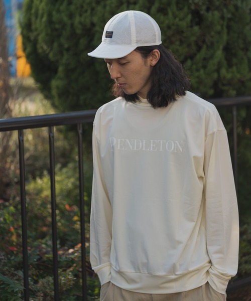 PENDLETON(ペンドルトン)の「【 PENDLETON / ペンドルトン 】 メッシュプリント リバーシブル キャップ MESH PT R/V CAP(キャップ・レディース・ベージュ/オフホワイト/ターコイズブルー・FREE)」の6枚目の写真