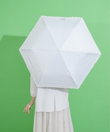 nifty colors | 【KATHARINE ROSS】nifty colors 完全遮光 晴雨兼用 軽量160gヒートカットフリルPU折りたたみ日傘 WEB限定(折りたたみ傘)