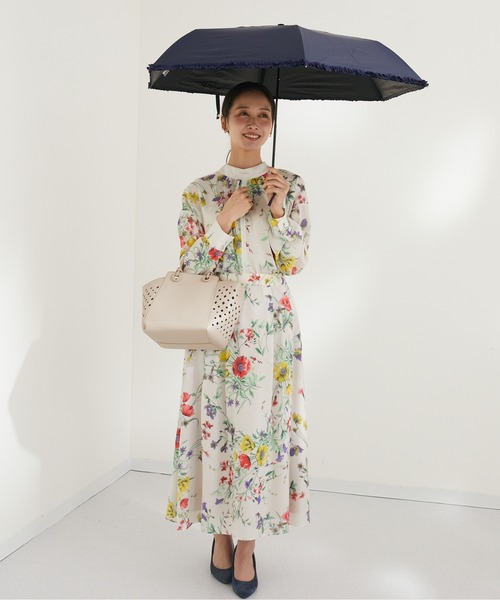 【KATHARINEROSS】niftycolors最強の一級遮光晴雨兼用軽量160gヒートカットフリルPU折りたたみ日傘WEB限定