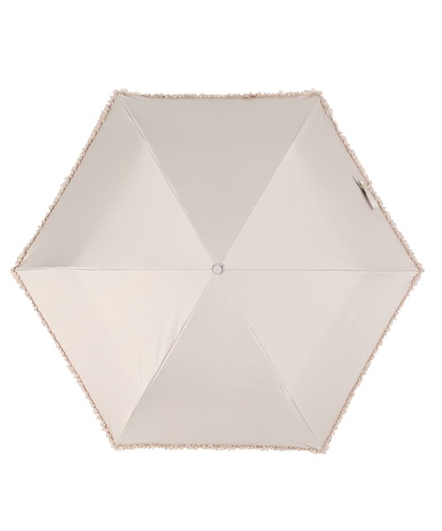 nifty colors(ニフティーカラーズ)の「【KATHARINE ROSS】nifty colors 完全遮光 晴雨兼用 軽量160gヒートカットフリルPU折りたたみ日傘 WEB限定(折りたたみ傘・レディース・ブラック/ネイビー/アイボリー/ベージュ・MEDIUM)」の6枚目の写真