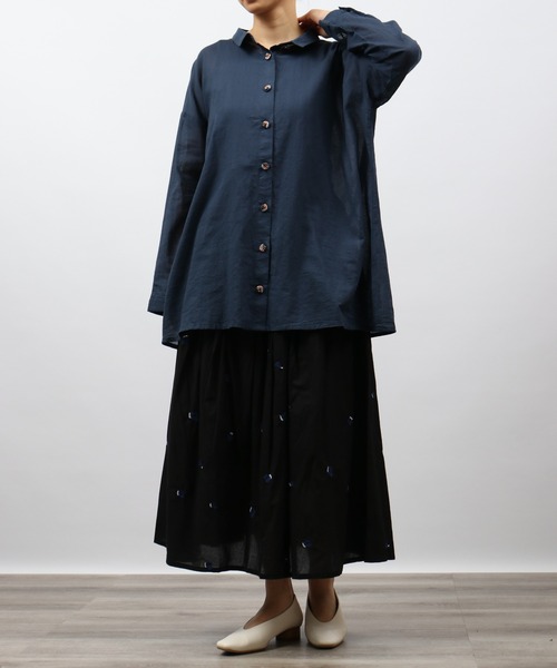 Emago(イマゴ)の「EMAGO 総柄刺繍スカート(スカート・レディース・レッド/アイボリー/ブラック・FREE)」の6枚目の写真