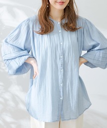 URBAN RESEARCH Sonny Label | コットンガーゼギャザーシャツブラウス(シャツ/ブラウス)