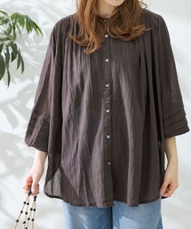 URBAN RESEARCH Sonny Label | コットンガーゼギャザーシャツブラウス(シャツ/ブラウス)