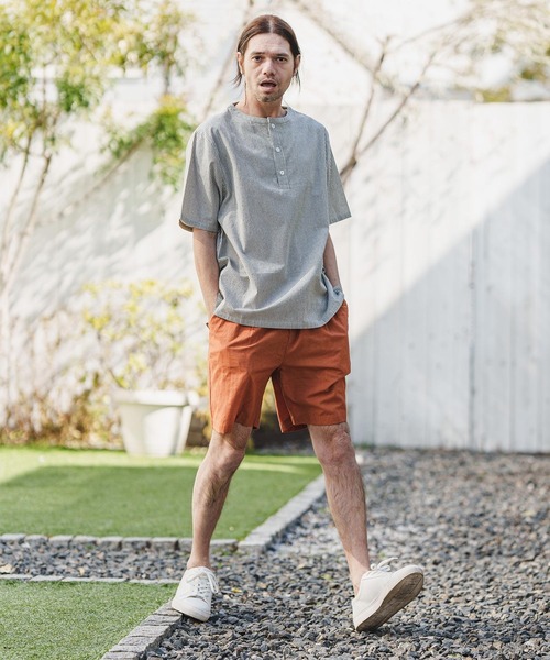 CAMBIO(カンビオ)の「mhs1981- Sleeping Stripe Short Sleeve Shirts スリーピングシャツ(シャツ/ブラウス・メンズ・ネイビー/ブラウン系その他・M/L)」の13枚目の写真