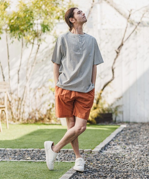 CAMBIO(カンビオ)の「mhs1981- Sleeping Stripe Short Sleeve Shirts スリーピングシャツ(シャツ/ブラウス・メンズ・ネイビー/ブラウン系その他・M/L)」の14枚目の写真