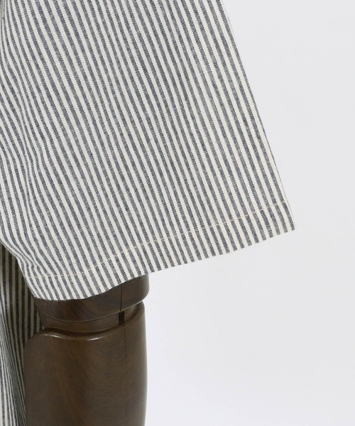 CAMBIO(カンビオ)の「mhs1981- Sleeping Stripe Short Sleeve Shirts スリーピングシャツ(シャツ/ブラウス・メンズ・ネイビー/ブラウン系その他・M/L)」の21枚目の写真