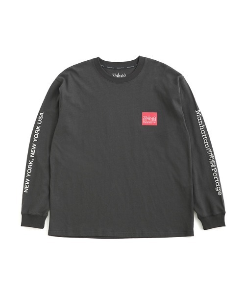Manhattan Portage（マンハッタンポーテージ）の「Long Sleeve Print T-Shirt（Tシャツ/カットソー・メンズ・ホワイト/ラベンダー/チャコールグレー/ブルー・LARGE/MEDIUM）」の3枚目の写真