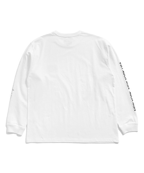 Manhattan Portage（マンハッタンポーテージ）の「Long Sleeve Print T-Shirt（Tシャツ/カットソー・メンズ・ホワイト/ラベンダー/チャコールグレー/ブルー・LARGE/MEDIUM）」の5枚目の写真