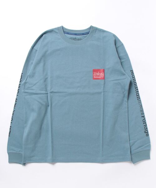 Manhattan Portage（マンハッタンポーテージ）の「Long Sleeve Print T-Shirt（Tシャツ/カットソー・メンズ・ホワイト/ラベンダー/チャコールグレー/ブルー・LARGE/MEDIUM）」の14枚目の写真