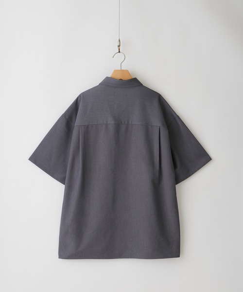 CLEL】Ring Snap Loose Short Sleeve Shirt/リングスナップ