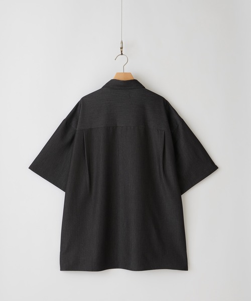 CLEL】Ring Snap Loose Short Sleeve Shirt/リングスナップ