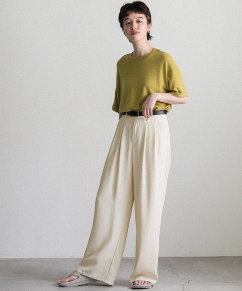 タックストレートパンツ（スラックス）｜select MOCA（セレクトモカ