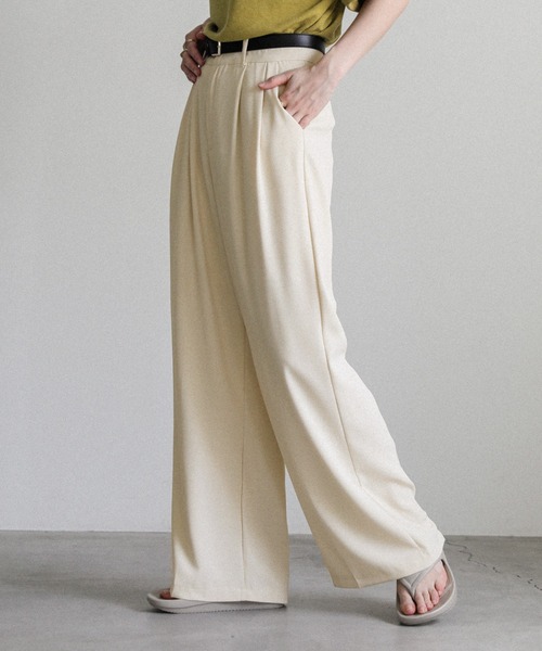 タックストレートパンツ（スラックス）｜select MOCA（セレクトモカ