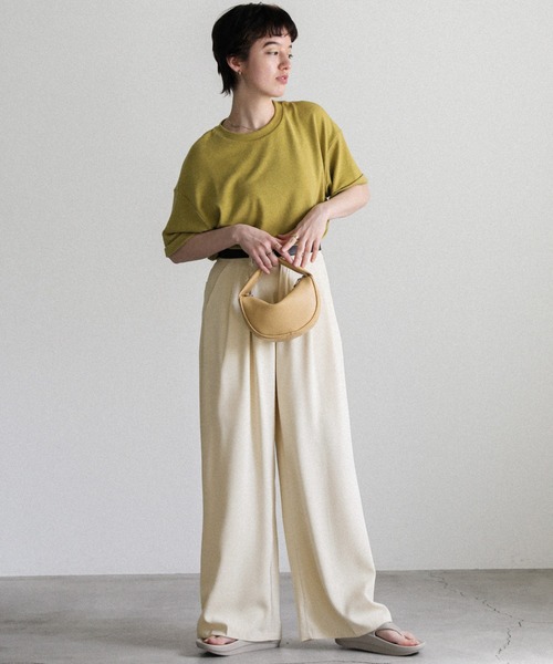 タックストレートパンツ（スラックス）｜select MOCA（セレクトモカ