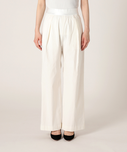 Stretch twill タックパンツ（スラックス）｜Deuxieme Classe
