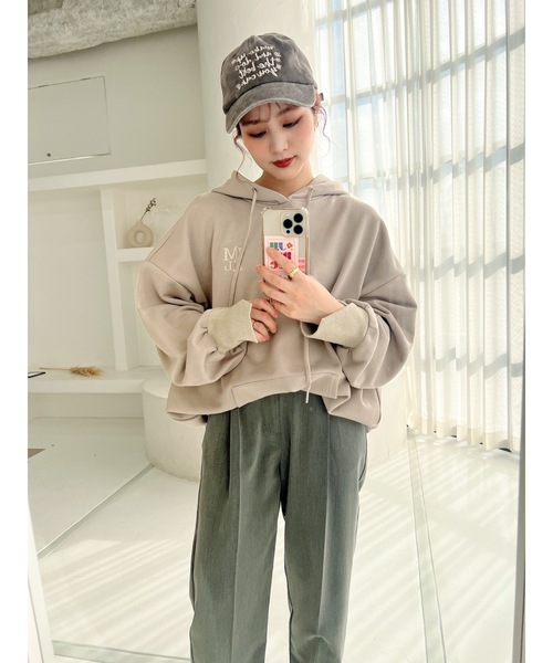 jumelle（ジュメロ）の「オーバーBIGフーディー（パーカー・レディース・ベージュ/グレー・FREE）」の8枚目の写真