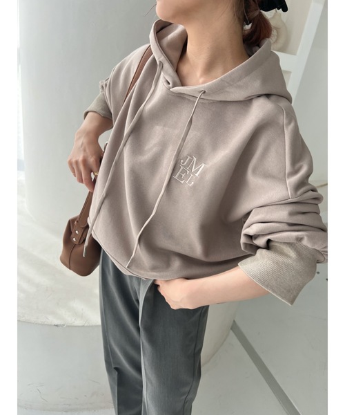 jumelle（ジュメロ）の「オーバーBIGフーディー（パーカー・レディース・ベージュ/グレー・FREE）」の4枚目の写真