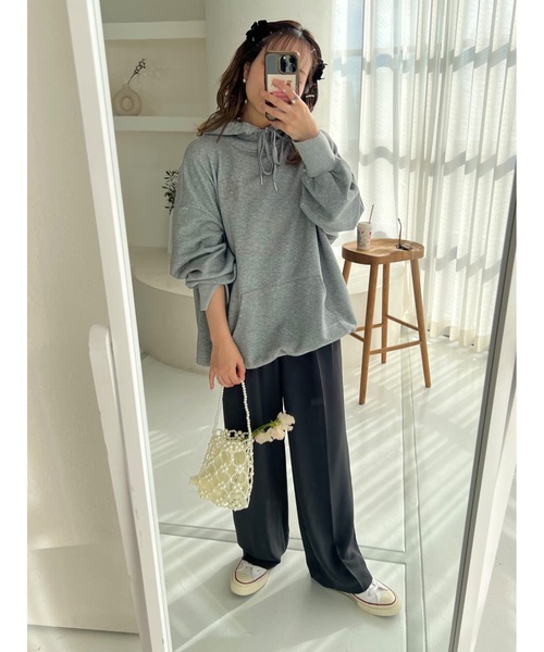 jumelle（ジュメロ）の「オーバーBIGフーディー（パーカー・レディース・ベージュ/グレー・FREE）」の21枚目の写真