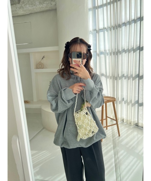 jumelle（ジュメロ）の「オーバーBIGフーディー（パーカー・レディース・ベージュ/グレー・FREE）」の22枚目の写真