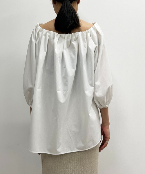 Loungedress(Loungedress GALLARDAGALANTE)◆バルーンオフショルブラウス/長袖ブラウス/FREE/コットン/ブラック/LDZ1051404A0003 Loungedress】バルーンオフショルブラウス | OUTLET