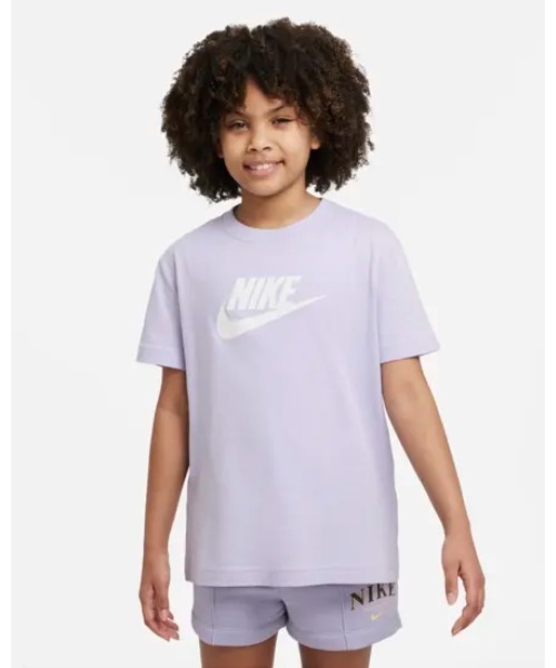 NIKE(ナイキ)の「《NIKEアパレル》ナイキ G NSW TEE FUTURA SS BOY(Tシャツ/カットソー・キッズ・ホワイト×ブラック/パープル・130/160/150/140)」の10枚目の写真