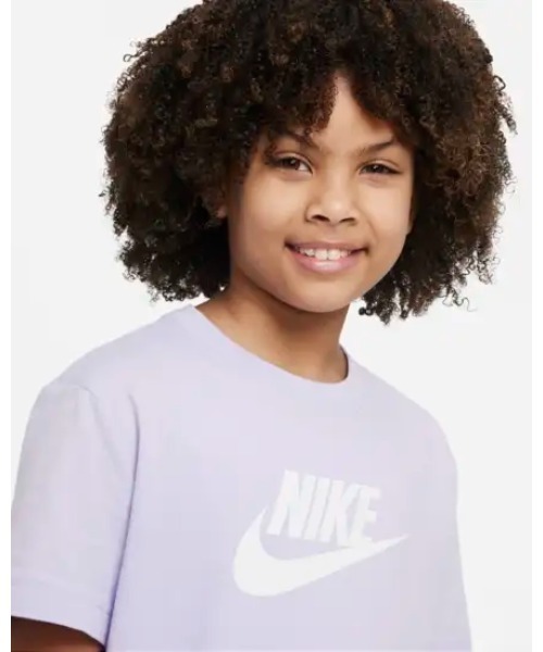 NIKE(ナイキ)の「《NIKEアパレル》ナイキ G NSW TEE FUTURA SS BOY(Tシャツ/カットソー・キッズ・ホワイト×ブラック/パープル・130/160/150/140)」の8枚目の写真