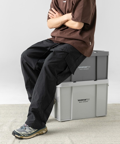 aimoha(アイモハ)の「aimohaタスラン素材カーゴパンツ(カーゴパンツ・メンズ・ベージュ/ブラック/カーキ・MEDIUM/X-LARGE/LARGE)」の1枚目の写真