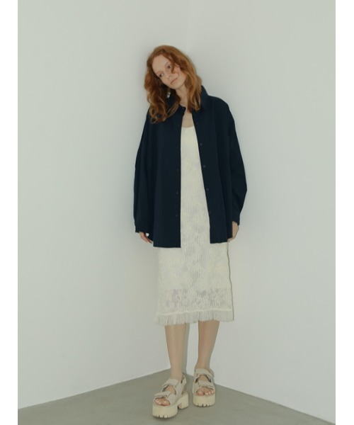 AMAIL(アマイル)の「Egg tart shirt(シャツ/ブラウス・レディース・ホワイト/ネイビー/イエロー・FREE)」の22枚目の写真