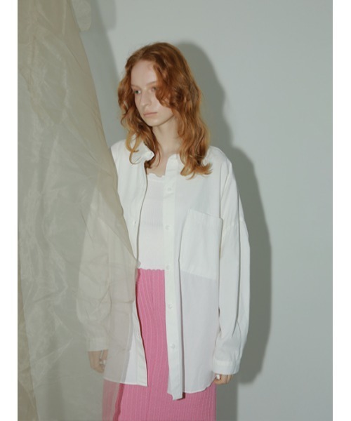 AMAIL(アマイル)の「Egg tart shirt(シャツ/ブラウス・レディース・ホワイト/ネイビー/イエロー・FREE)」の14枚目の写真