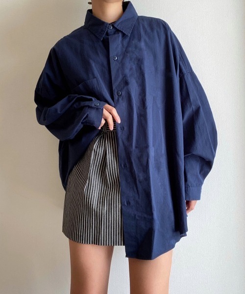 AMAIL(アマイル)の「Egg tart shirt(シャツ/ブラウス・レディース・ホワイト/ネイビー/イエロー・FREE)」の17枚目の写真