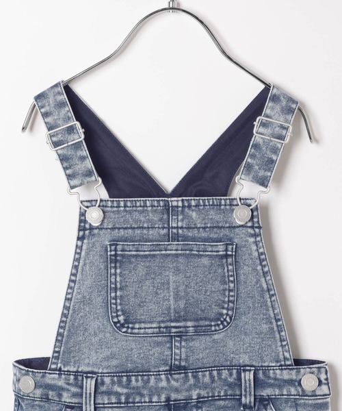 BAYFLOW（ベイフロー）の「[ストレッチ入りの軽量デニム]デニムサロペット（KIDS）（サロペット/オーバーオール・キッズ・スカイブルー・130cm/110cm/140cm/120cm）」の6枚目の写真