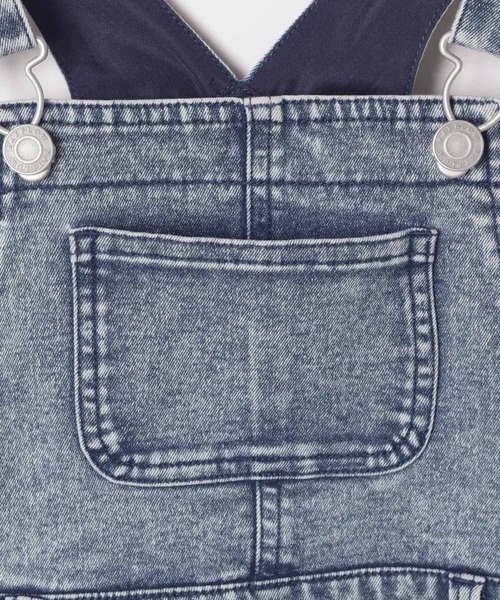 BAYFLOW（ベイフロー）の「[ストレッチ入りの軽量デニム]デニムサロペット（KIDS）（サロペット/オーバーオール・キッズ・スカイブルー・130cm/110cm/140cm/120cm）」の10枚目の写真