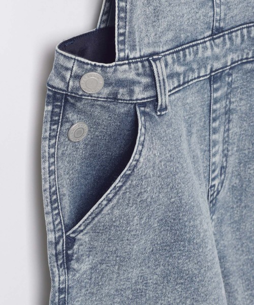 BAYFLOW（ベイフロー）の「[ストレッチ入りの軽量デニム]デニムサロペット（KIDS）（サロペット/オーバーオール・キッズ・スカイブルー・130cm/110cm/140cm/120cm）」の11枚目の写真