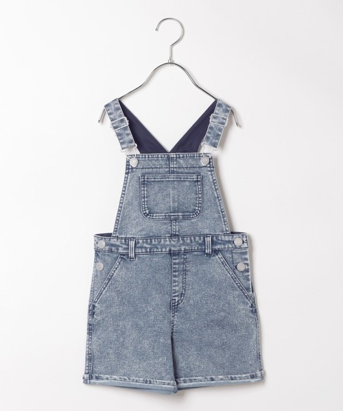 BAYFLOW（ベイフロー）の「[ストレッチ入りの軽量デニム]デニムサロペット（KIDS）（サロペット/オーバーオール・キッズ・スカイブルー・130cm/110cm/140cm/120cm）」の4枚目の写真