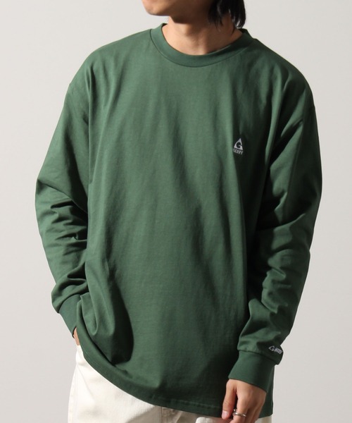 GERRY(ジェリー)の「【GERRY/ジェリー】ヘビーウェイト ワンポイントロゴ刺繍 ロングスリーブTシャツ(Tシャツ/カットソー・メンズ・グリーン/ブラック/ホワイト/アッシュグレー・L/M/LL)」の18枚目の写真